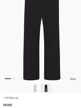 SKIMS Wide Leg Pants - Onyx